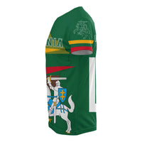 Lithuania Flag T Shirt Map Version RLT6 - Wonder Print Shop