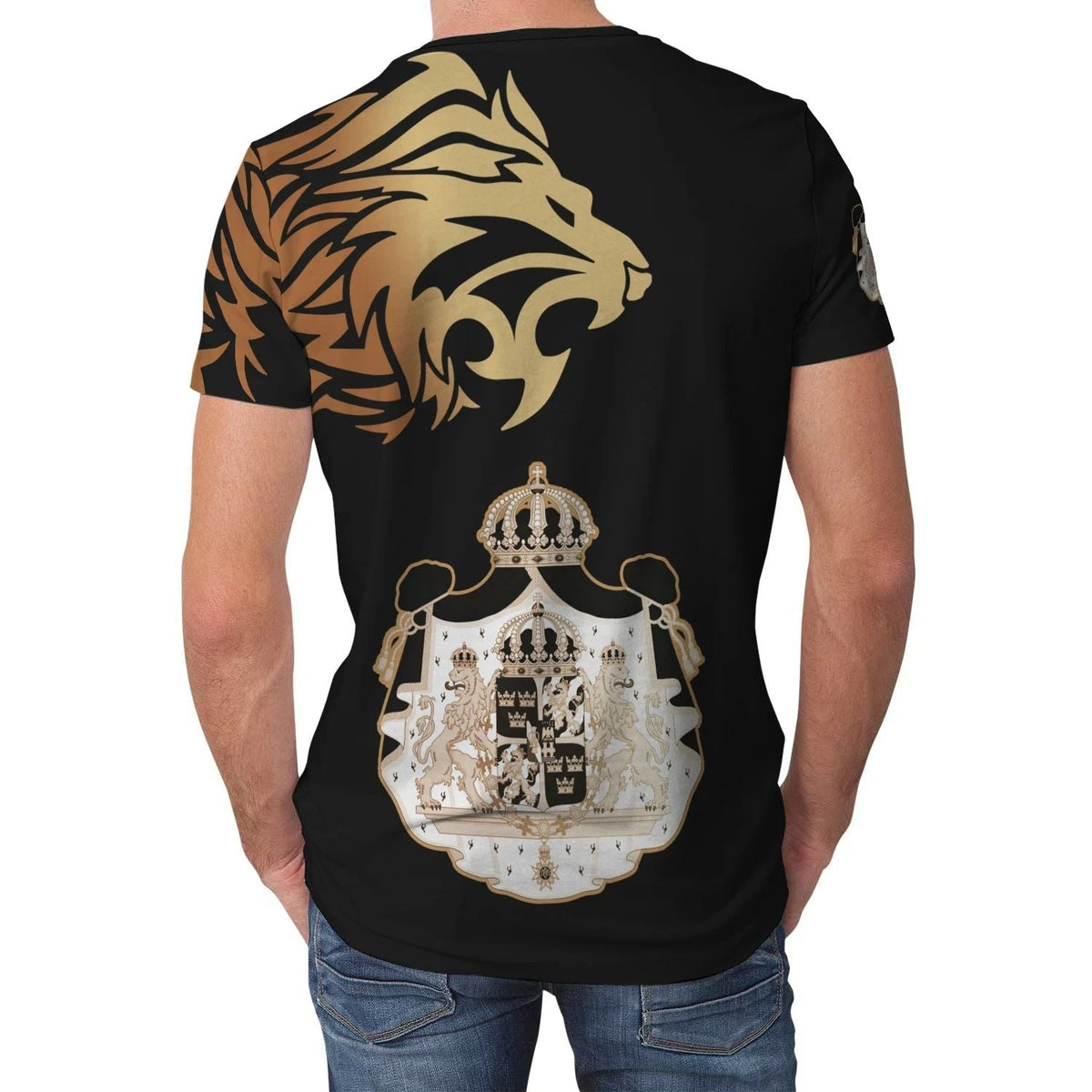 Sweden 2 T Shirt Lion Style RLT7 - Wonder Print Shop