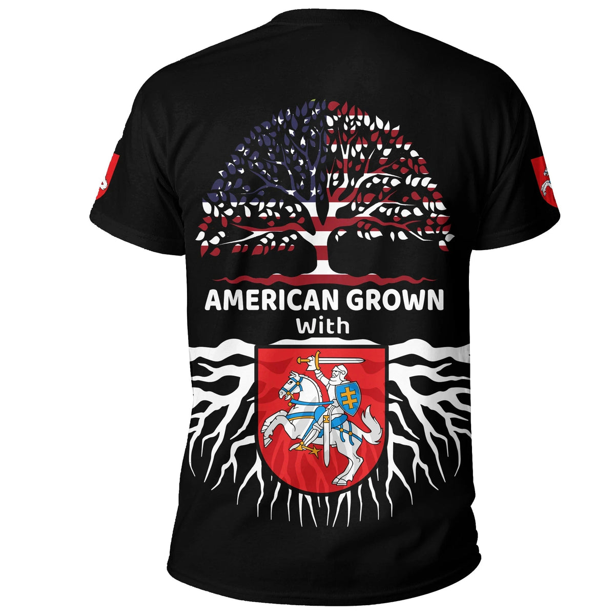 Lithuania T Shirt American Roots RLT6 - Wonder Print Shop