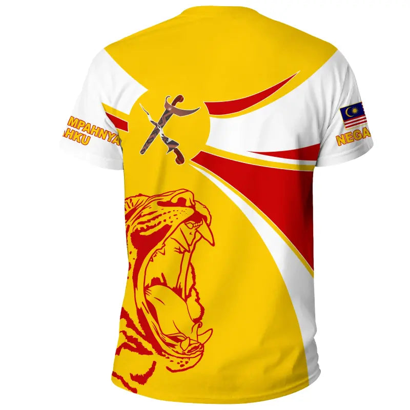 Malaysia T Shirt Round Coat Of Arms Lion RLT12 - Wonder Print Shop