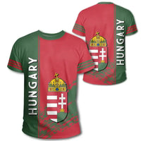 Hungary Coat Of Arms T Shirt Quarter Style RLT8 - Wonder Print Shop