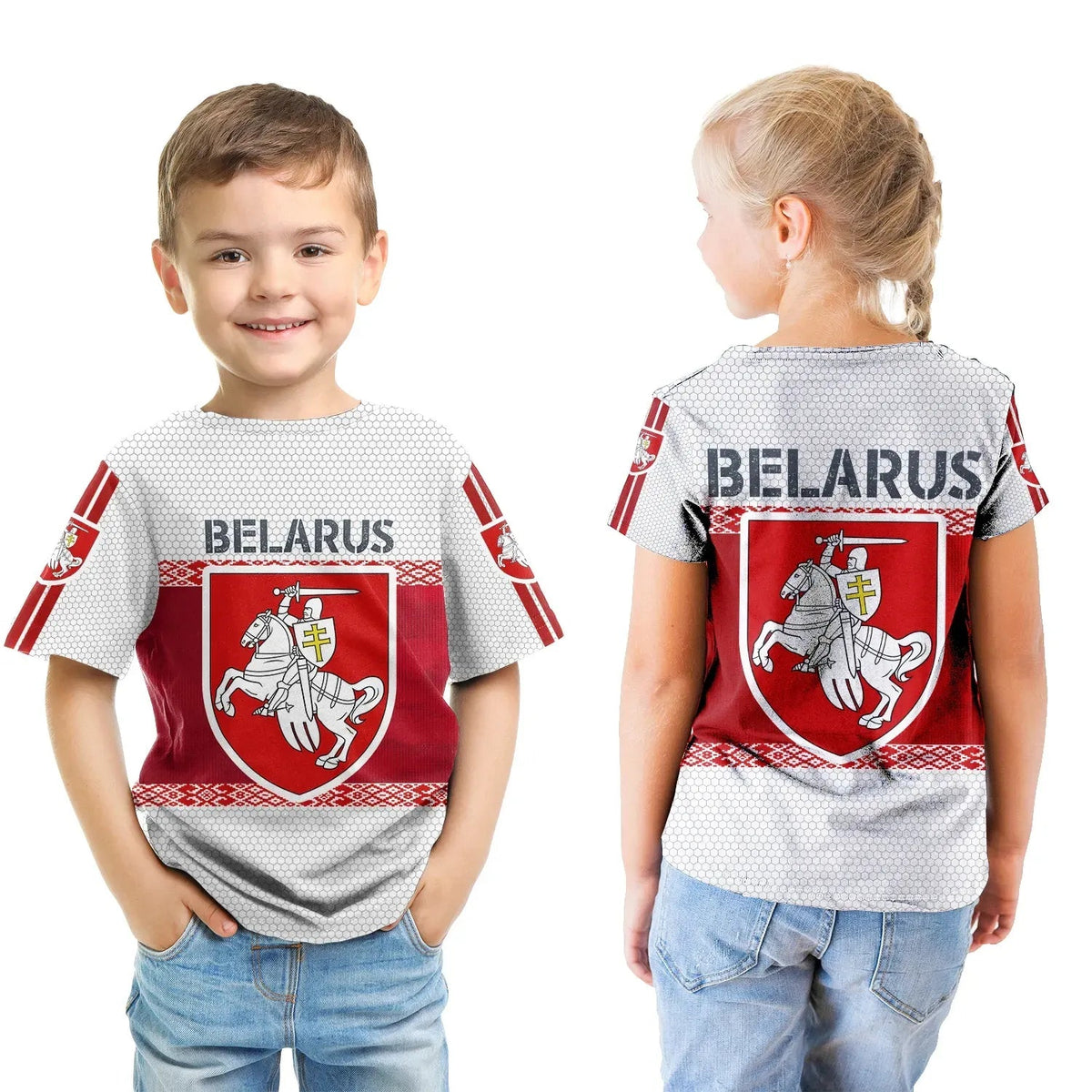 Belarus Coat of Arms T Shirt Kid Special RLT6 - Wonder Print Shop