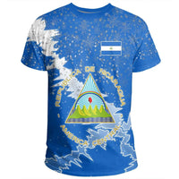 Nicaragua Christmas Coat Of Arms T Shirt X Style RLT8 - Wonder Print Shop