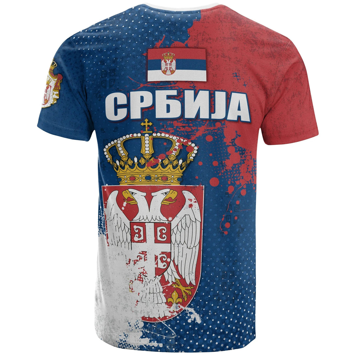 Serbia T Shirt The Great Serbia Serbian Language RLT7 - Wonder Print Shop