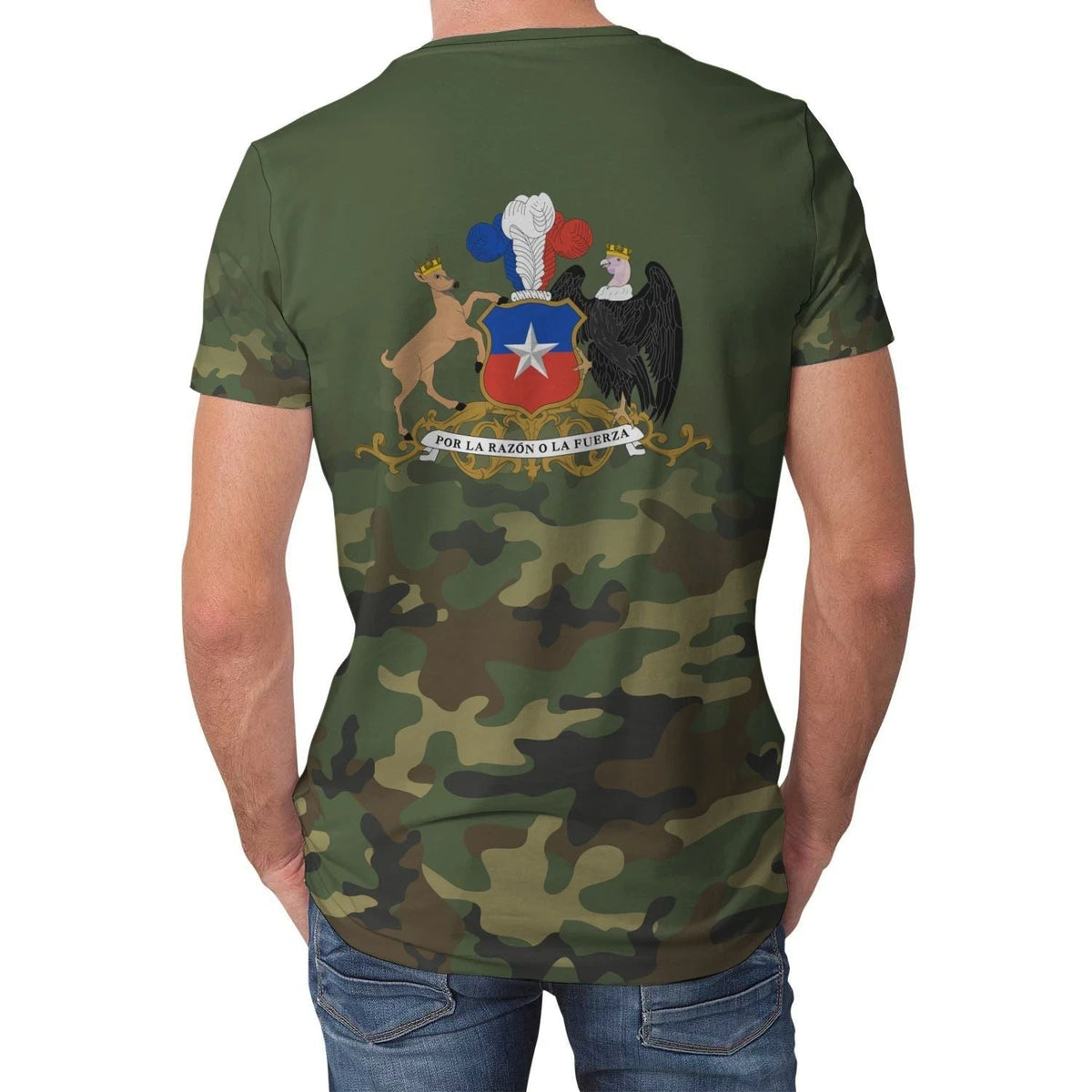 Chile T Shirt Camo RLT7 - Wonder Print Shop