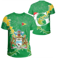 Guyana Christmas Coat of Arms T Shirt X Style RLT8 - Wonder Print Shop
