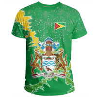 Guyana Christmas Coat of Arms T Shirt X Style RLT8 - Wonder Print Shop