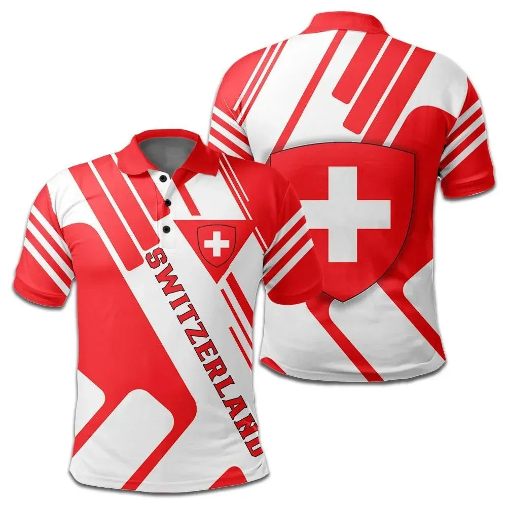 Switzerland Coat Of Arms T Shirt Rockie RLT13 - Wonder Print Shop