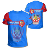 Democratic Republic Of The Congo Coat Of Arms T Shirt Simple Style RLT13 - Wonder Print Shop
