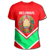 Belarus Coat Of Arms T Shirt Lucian Style RLT6 - Wonder Print Shop
