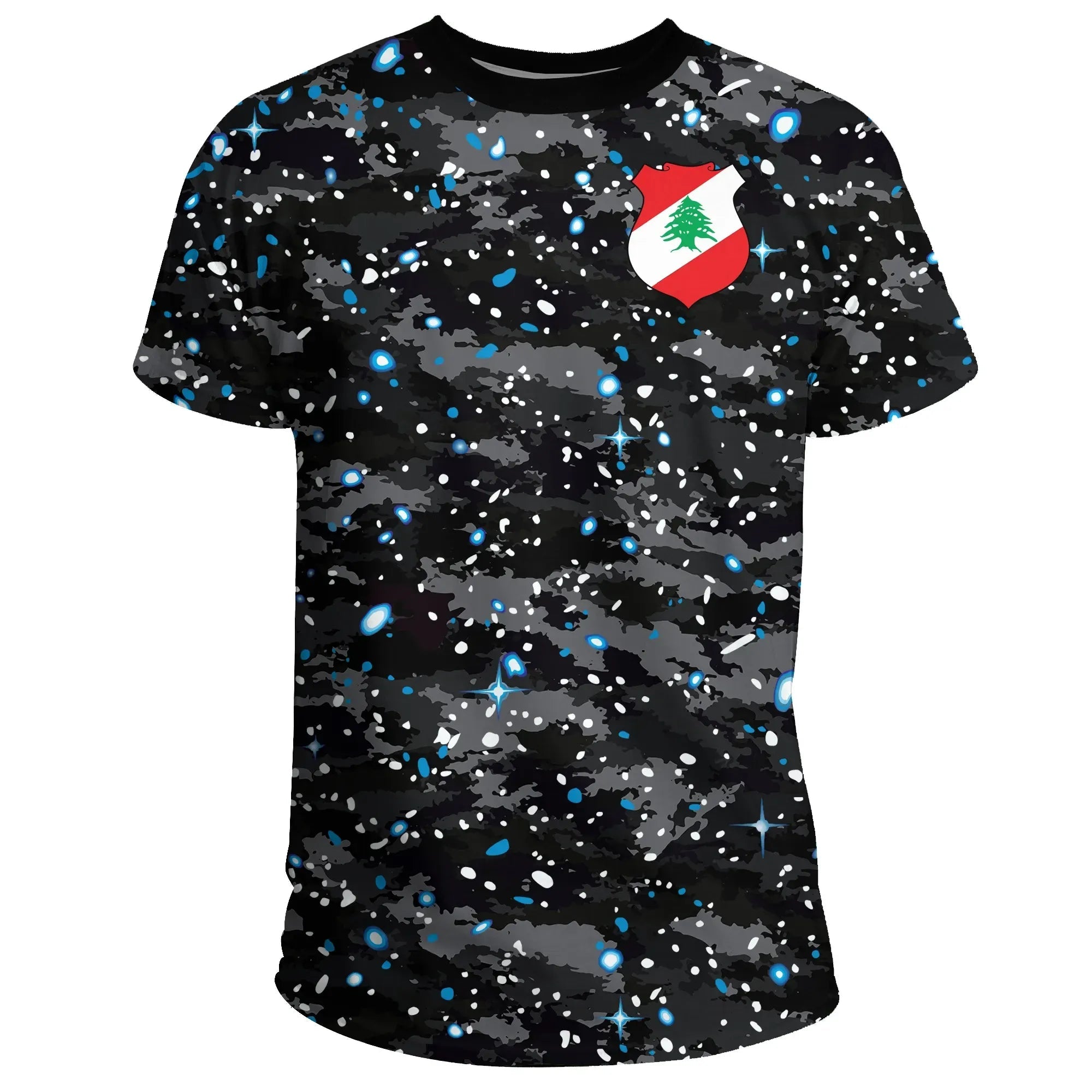 Lebanon T Shirt Space Camo RLT6 - Wonder Print Shop