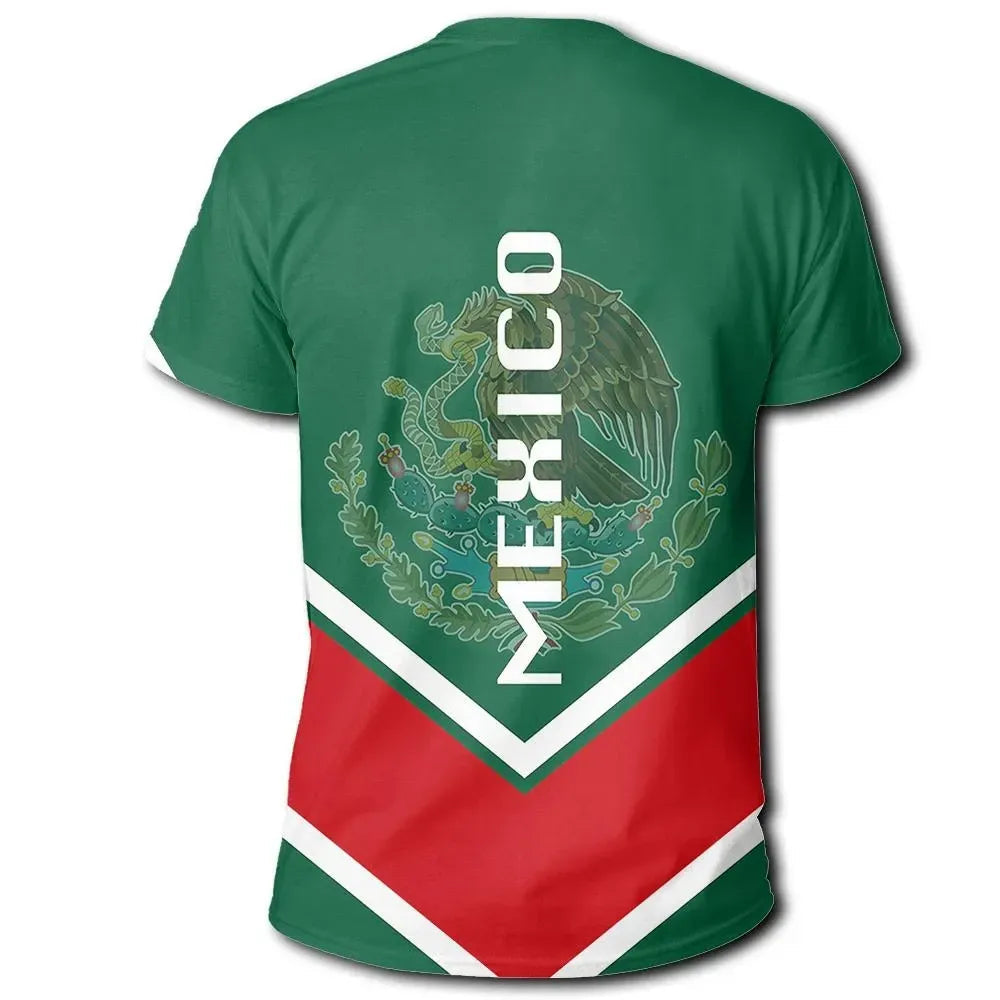 Mexico T Shirt Coat Of Arms Lucian Style RLT13 - Wonder Print Shop