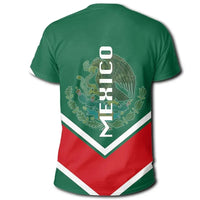 Mexico T Shirt Coat Of Arms Lucian Style RLT13 - Wonder Print Shop