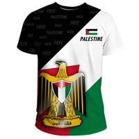 African T Shirt Palestine Special Edition Flag Coat of Arms RLT13 - Wonder Print Shop