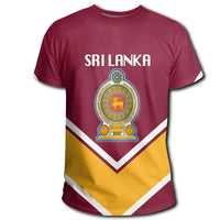 Sri Lanka Coat Of Arms T Shirt Lucian Style RLT7 - Wonder Print Shop