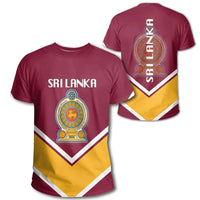 Sri Lanka Coat Of Arms T Shirt Lucian Style RLT7 - Wonder Print Shop