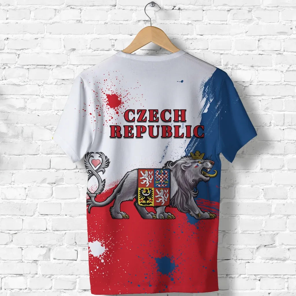 Coat ofrms Czech Republic Lion T Shirt RLT13 - Wonder Print Shop