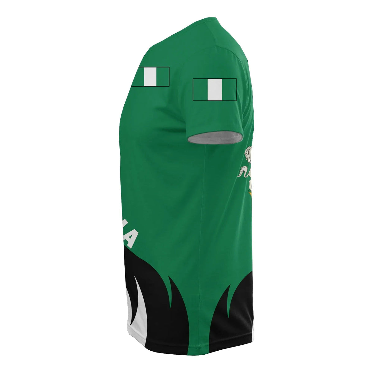 Nigeria T Shirt Coat Of Arms Fire Style RLT8 - Wonder Print Shop