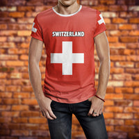 Switzerland T Shirt Swiss Flag T Shirt RLT13 - Wonder Print Shop