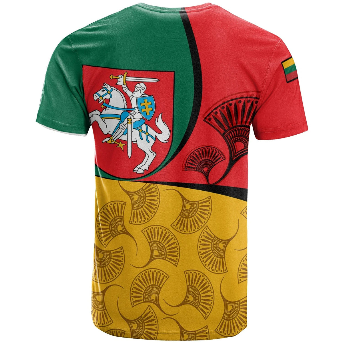 Lithuania T Shirt - Flag of Lithuania RLT6 - Wonder Print Shop
