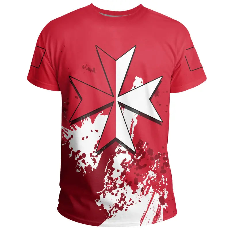 malta-coat-of-arms-t-shirt-spaint-style