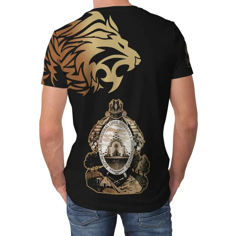 Honduras T Shirts Lion Style RLT8 - Wonder Print Shop