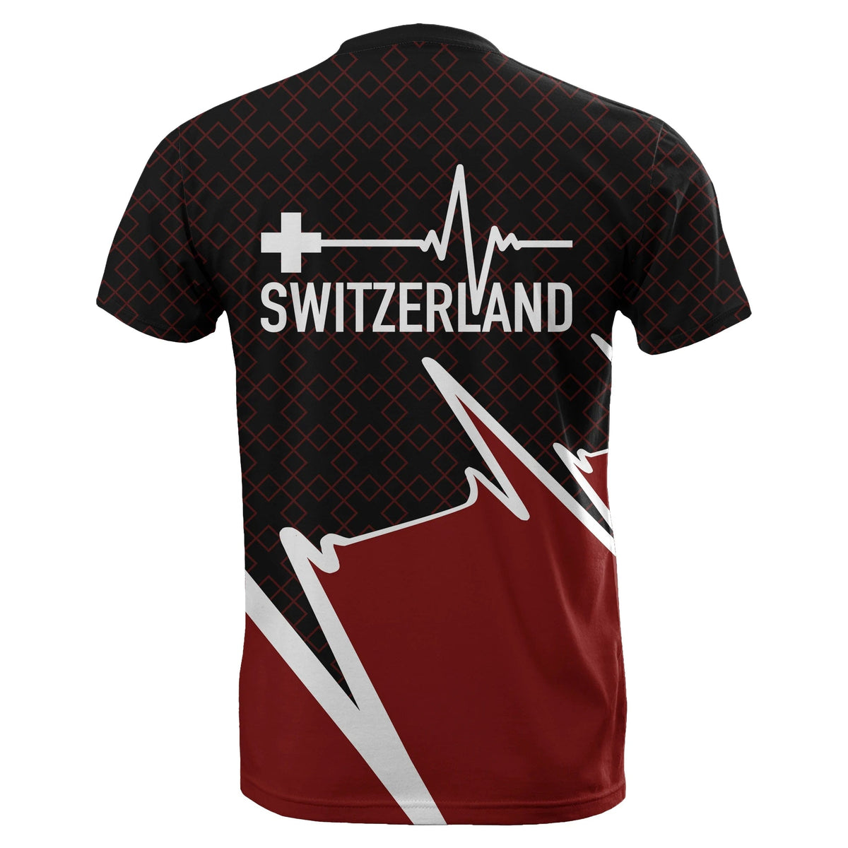 Switzerland T Shirt Switzerland In My Heartbeat RLT13 - Wonder Print Shop