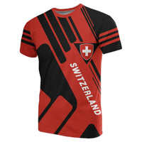 Switzerland T Shirt Coat Of Arms Kt Rolster Style RLT13 - Wonder Print Shop