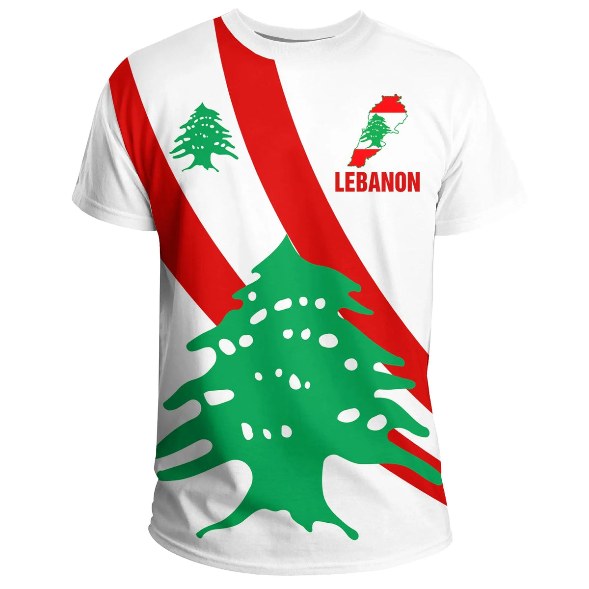Lebanon Special Flag T Shirt RLT6 - Wonder Print Shop