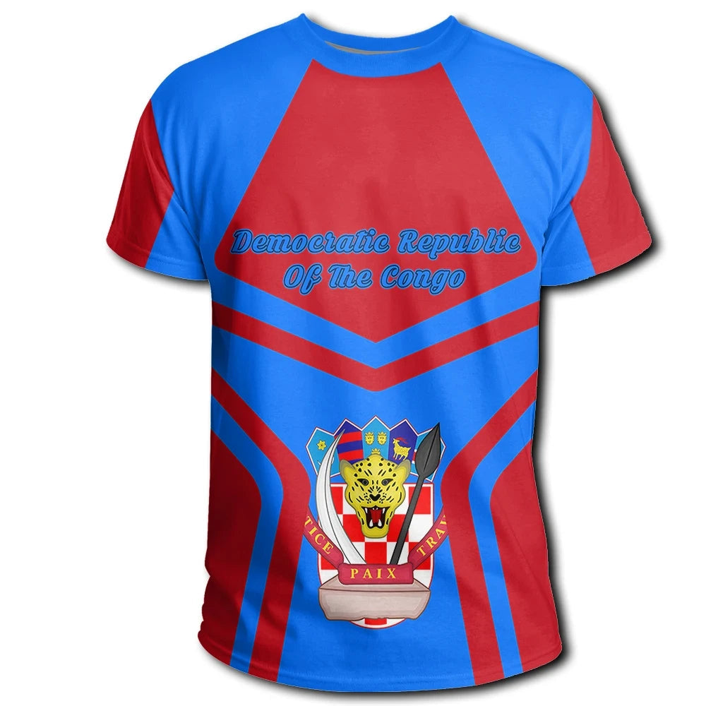 Democratic Republic Of The Congo Coat Of Arms T Shirt My Style RLT13 - Wonder Print Shop