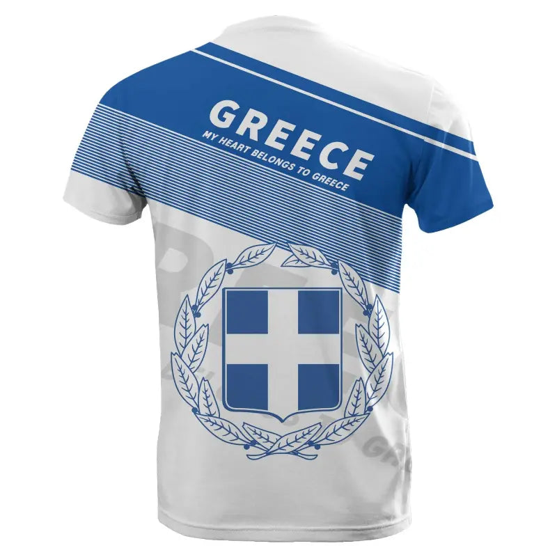 Greece Flag Motto T Shirt Limited Style RLT12 - Wonder Print Shop