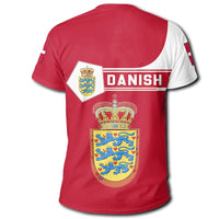 Denmark Coat Of Arms T Shirt Simple Style RLT13 - Wonder Print Shop