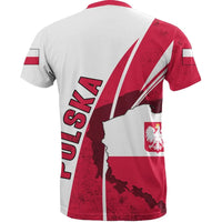 Poland T Shirt Flag And Coat Of Arm Of Poland RLT7 - Wonder Print Shop