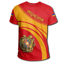 Armenia Coat Of Arms T Shirt Cricket Style RLT8 - Wonder Print Shop