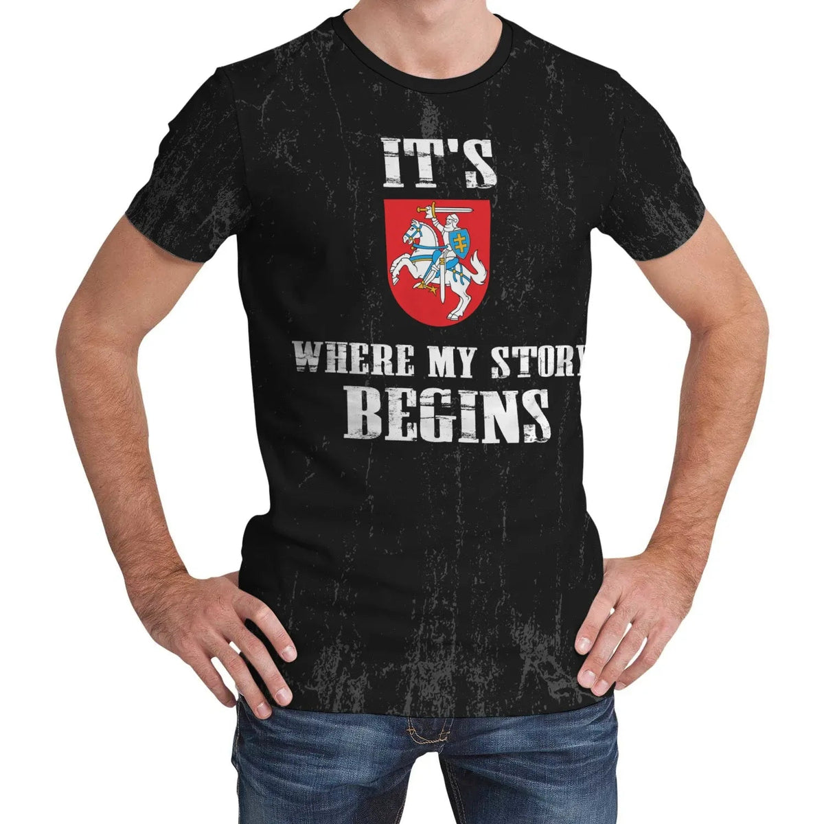 Lithuania T Shirt It's Where My Story Begins RLT6 - Wonder Print Shop