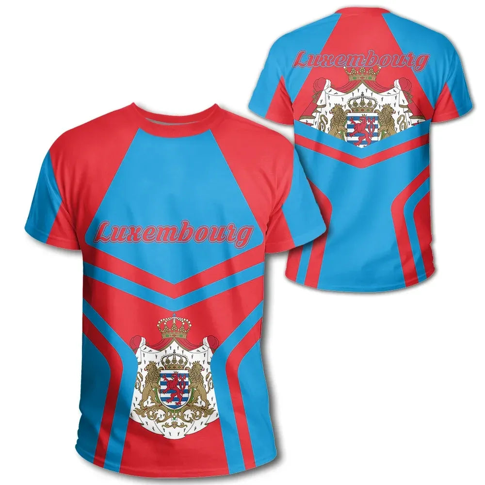 Luxembourg Coat Of Arms T Shirt My Style5 RLT6 - Wonder Print Shop