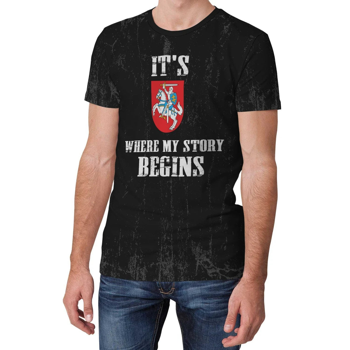 Lithuania T Shirt It's Where My Story Begins RLT6 - Wonder Print Shop
