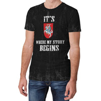 Lithuania T Shirt It's Where My Story Begins RLT6 - Wonder Print Shop