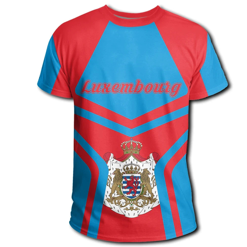 Luxembourg Coat Of Arms T Shirt My Style5 RLT6 - Wonder Print Shop