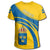 Sweden Coat Of Arms T Shirt Cricket Style RLT7 - Wonder Print Shop