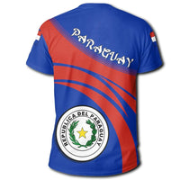 Paraguay Coat Of Arms T Shirt Cricket Style RLT7 - Wonder Print Shop