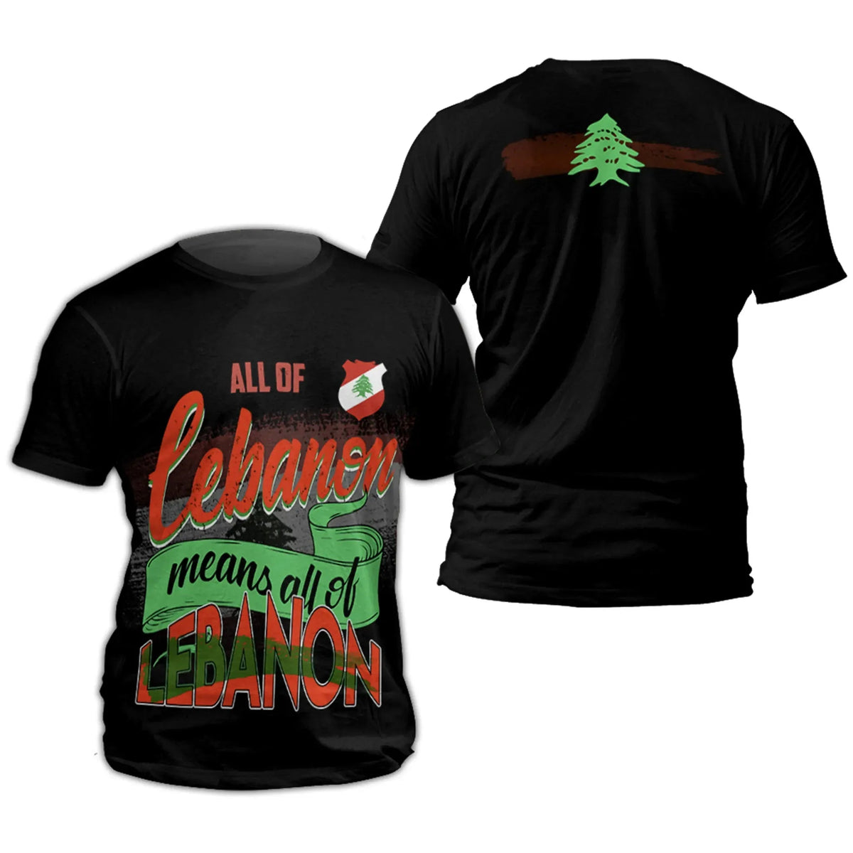 Lebanon T Shirt All Of Lebanon RLT6 - Wonder Print Shop