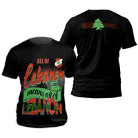 Lebanon T Shirt All Of Lebanon RLT6 - Wonder Print Shop