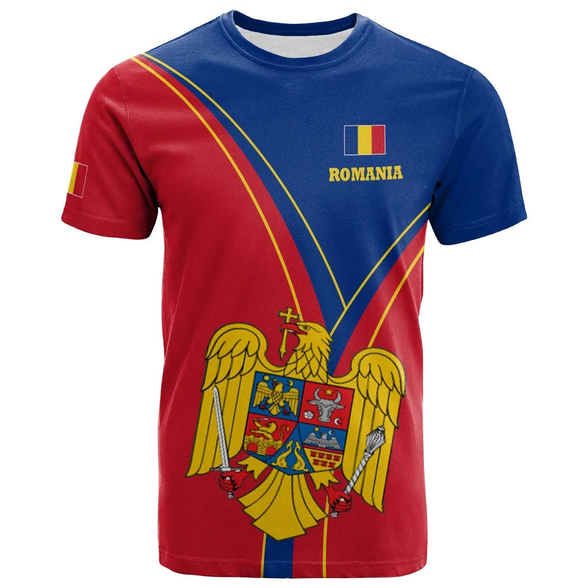 Romania T Shirt Romanian Pride RLT13 - Wonder Print Shop
