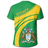 Guyana Coat of Arms T Shirt Cricket Style RLT8 - Wonder Print Shop