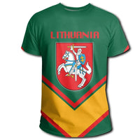 Lithuania Coat Of Arms T Shirt Lucian Style RLT6 - Wonder Print Shop