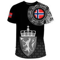 Viking T Shirt Norway Coat Of Arms RLT7 - Wonder Print Shop