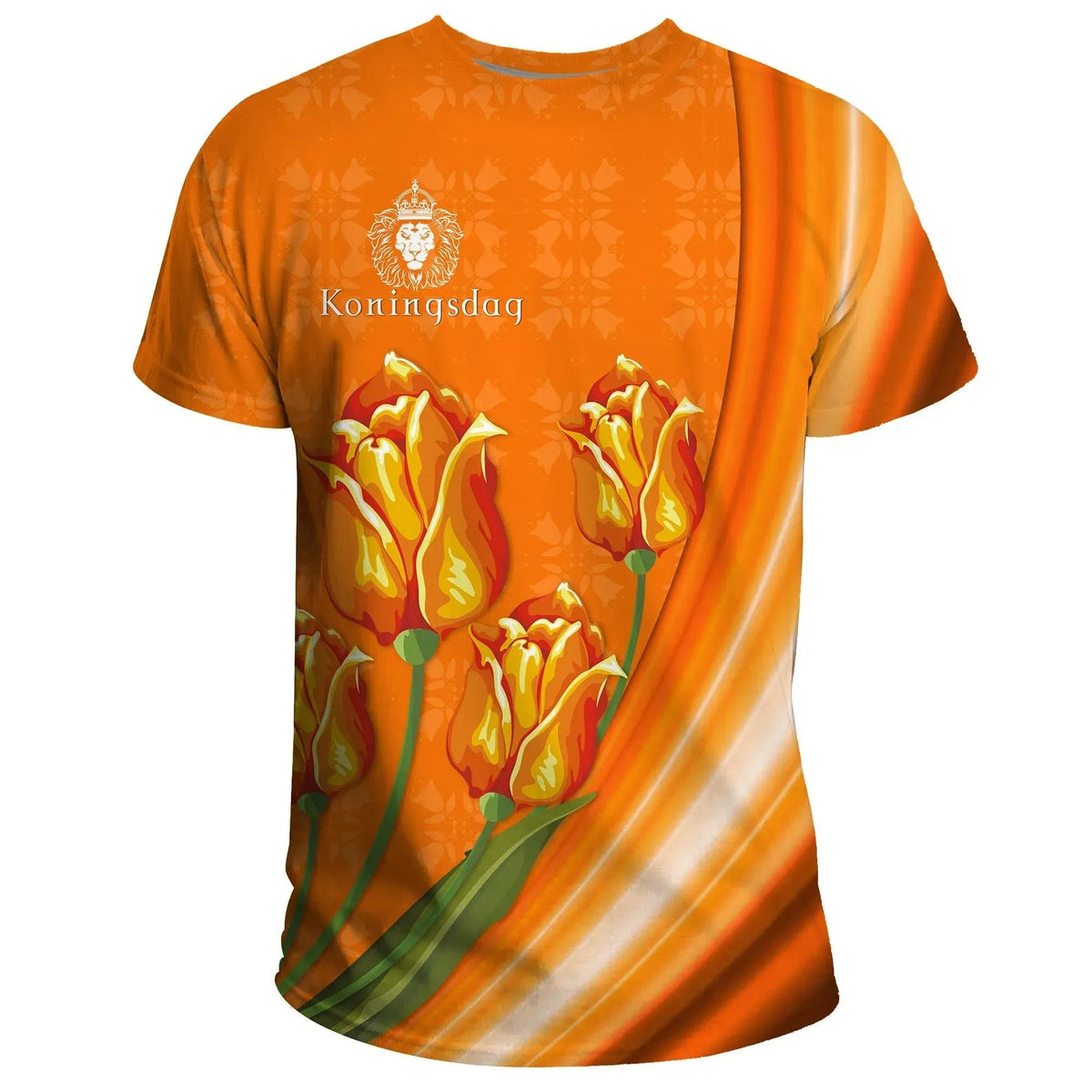 Netherlands T Shirt King's Day Tulip RLT7 - Wonder Print Shop