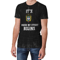 Colombia T Shirt It's Where My Story Begins RLT7 - Wonder Print Shop