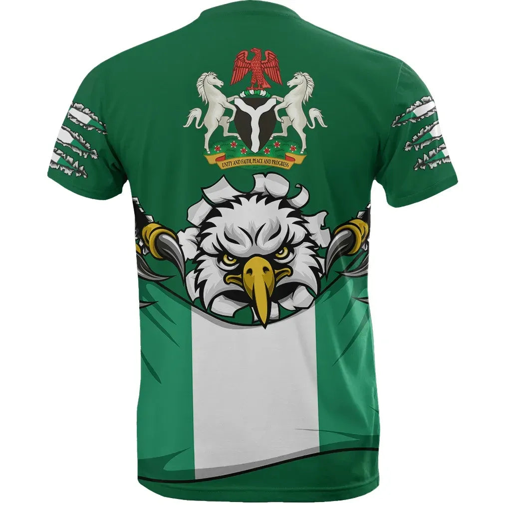 Nigeria T Shirt National Eagle RLT8 - Wonder Print Shop